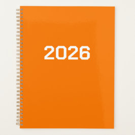Orangefarbene Personalisierte Planer