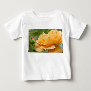 Orangefarbene Rose Baby T-shirt