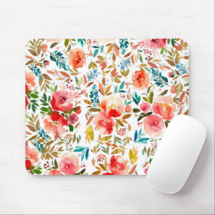 Orangefarbene Rose Blütensommer Mousepad