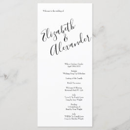 Orangefarbene Rose Hochzeit florale Moderne Menükarte