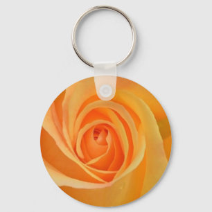 orangefarbene Rose Schlüsselanhänger