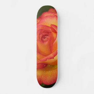 Orangefarbene Rose Skateboard