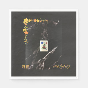 Orangefarbene Serviette