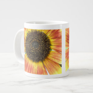 Orangefarbene Sonnenblume Tasse