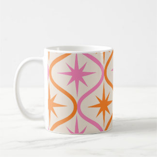 Orangefarbene Sternexplosionen aus dem Mittelalter Kaffeetasse