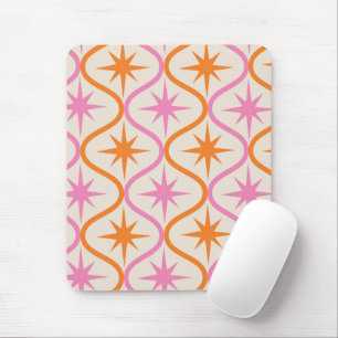 Orangefarbene Sternexplosionen aus dem Mittelalter Mousepad