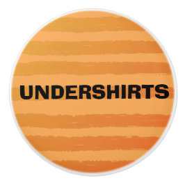 Orangefarbene Streifen Keramikknauf