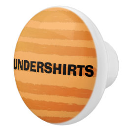 Orangefarbene Streifen Keramikknauf