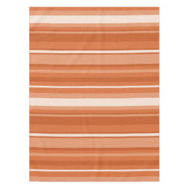 Orangefarbene Streifen Tischdecke