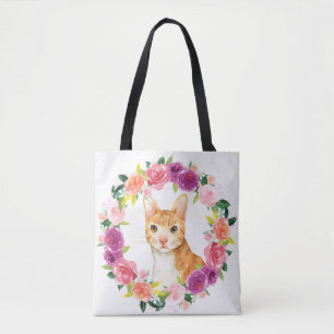 Orangefarbene Tablettenkiste mit Blumenkreide Totb Tasche