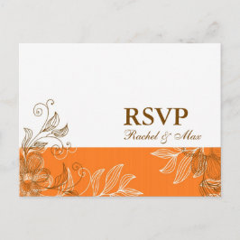 Orangefarbene UAWG Einladungspostkarte