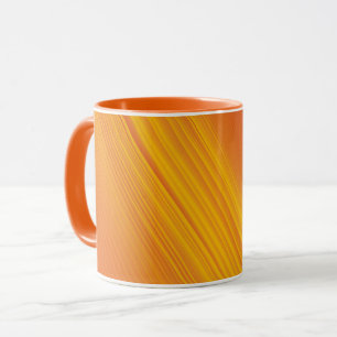 Orangefarbene und goldgelbe Gradientenkonstruktion Tasse