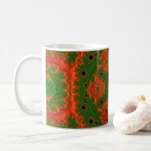 Orangefarbene und grüne Kaleidoskopfische Klassisc Kaffeetasse