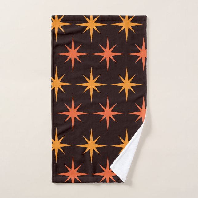 Orangefarbene und orangefarbene Sternexplosion Mit Handtuch (Handtuch)