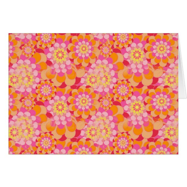 Orangefarbene und rosa Blume (Vorderseite (Horizontal))