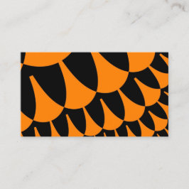 Orangefarbene und schwarze Skala Visitenkarte