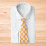 Orangefarbene und ungebleichte Seidenkarton Krawatte<br><div class="desc">Orangefarbene und ungebleichte Seidenkarton</div>