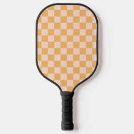 Orangefarbene und ungebleichte Seidenkarton Pickleball Schläger