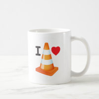 Orangefarbene und weiße Streifen Liebe Kone Herzst