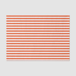 Orangefarbene und weiße Streifen Seidenpapier