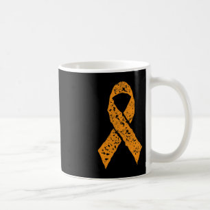 Orangefarbene Vintage Leukämie Bewusstseinskrebs P Kaffeetasse