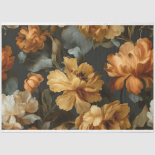 Orangefarbene Vintage Malerei Seidenpapier