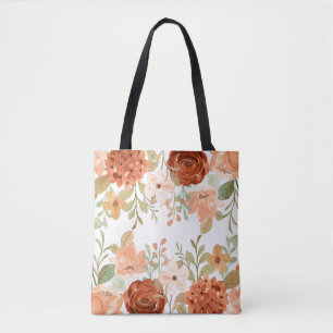 Orangefarbene Wasserfarben Tasche