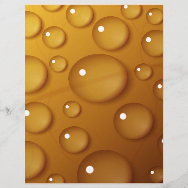 Orangefarbene Wassertropfengewebe (Vorderseite)