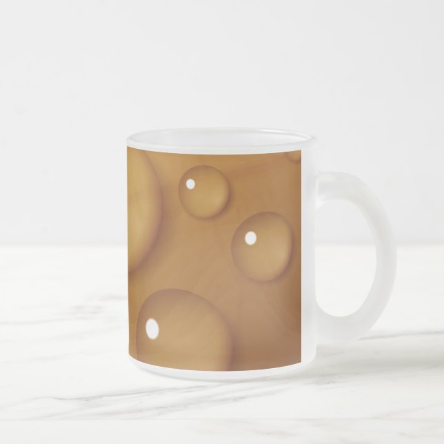 Orangefarbene Wassertropfengewebe Mattglastasse (Rechts)