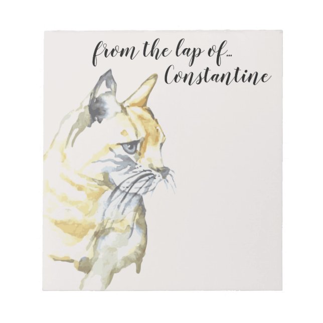 Orangefarbene weiße Tablette aus der Runde Notizblock (Vorderseite)