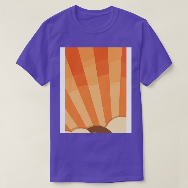 Orangefarbene Wolken 1 T-Shirt (Design vorne)