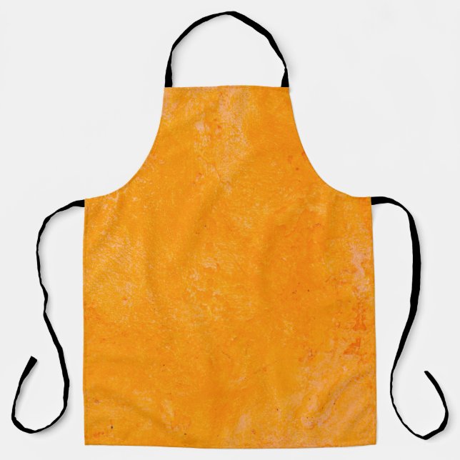 Orangefarbene Zementoberfläche, abstraktes Muster  Schürze (Vorderseite)