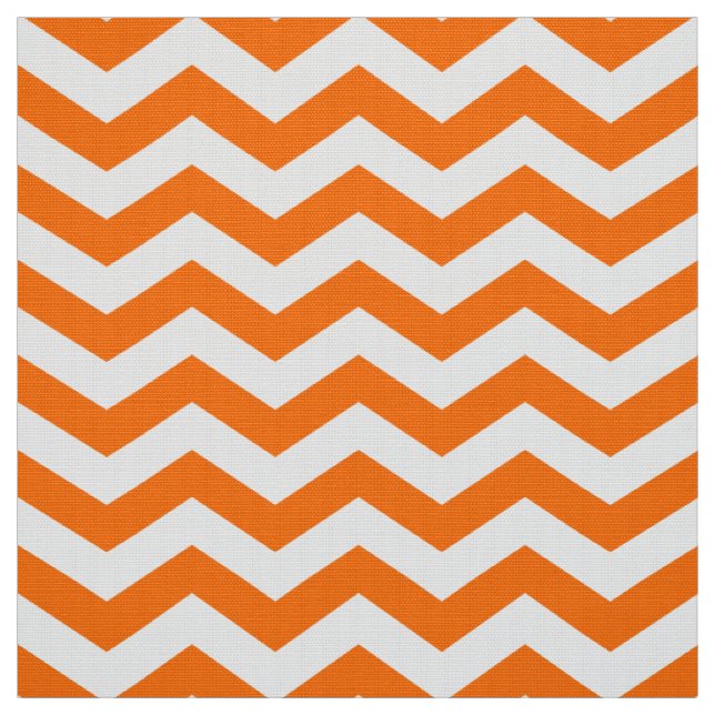 Orangefarbene Zickzack Upholsterie Stoff (Muster)