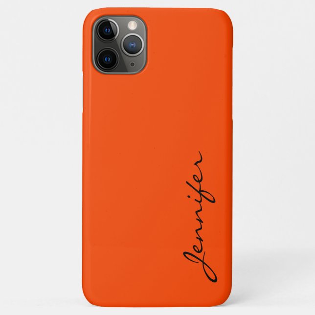Orangefarbener Farbhintergrund Case-Mate iPhone Hülle (Rückseite)