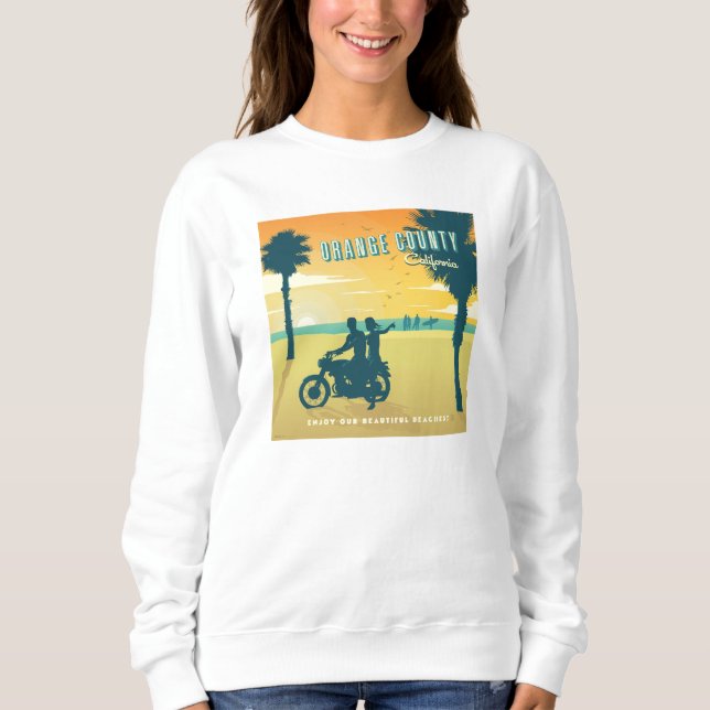 Orangefarbener Landkreis, kalifornische Strände Sweatshirt (Vorderseite)