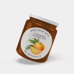 Orangefarbener Markierungsstecher Runder Aufkleber