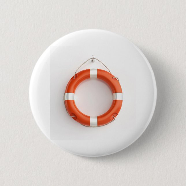 Orangefarbener Ring Button (Vorderseite)