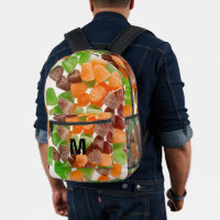 Orangefarbener Rotgummi Süßzucker Monogramm