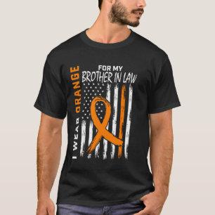 Orangefarbener Schwager Multiple Sklerose-Bewussts T-Shirt