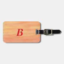 Orangefarbener Sonnenuntergang Blendet Monogramm-G