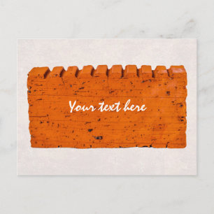 Orangefarbener Stein - Atom der Schöpfung Postkarte