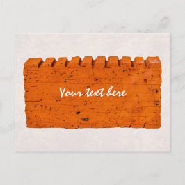 Orangefarbener Stein - Atom der Schöpfung Postkarte