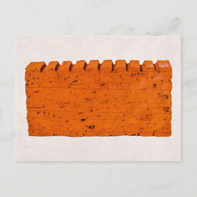 Orangefarbener Stein - Atom der Schöpfung Postkarte (Vorderseite)