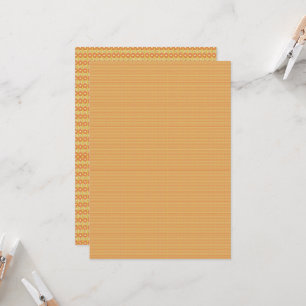 orangefarbener und gelber Hintergrund mit kleinen  Einladung