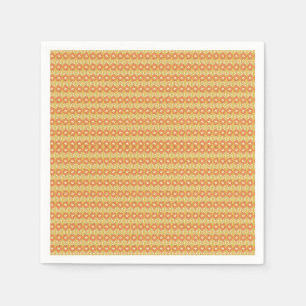 orangefarbener und gelber Hintergrund mit kleinen Serviette
