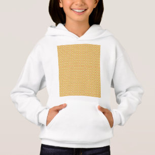 orangefarbener und gelber Hintergrund mit Kreisen Hoodie