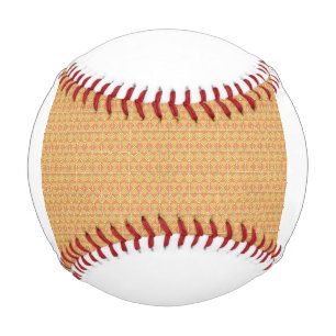 orangefarbener und gelber Hintergrund mit Muster Baseball