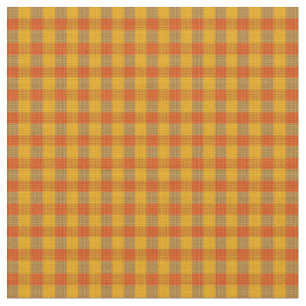 Orangefarbener und gelber Karton-Druck, Stoff