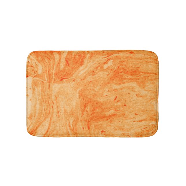 orangefarbener und gelber Marmorstein Badematte (Vorderseite)