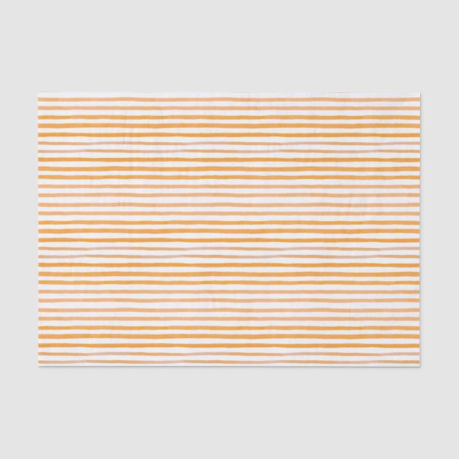 Orangefarbener und weißer Streifen Seidenpapier (Vorderseite)